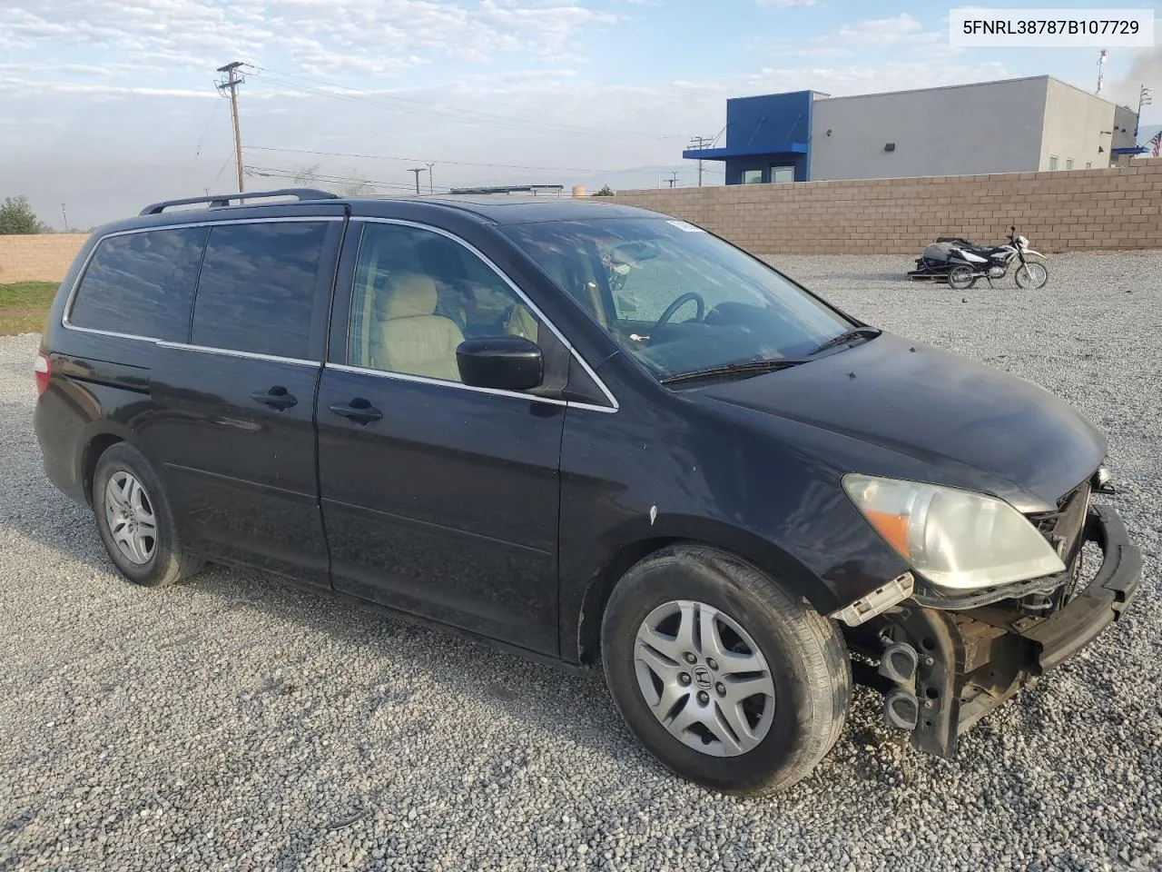 2007 Honda Odyssey Exl VIN: 5FNRL38787B107729 Lot: 70482684