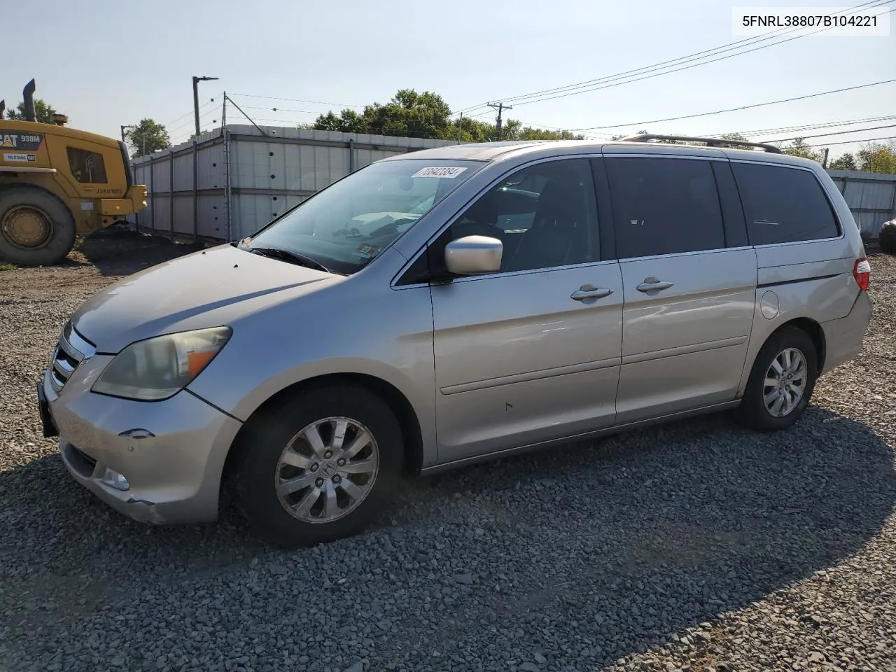 5FNRL38807B104221 2007 Honda Odyssey Touring