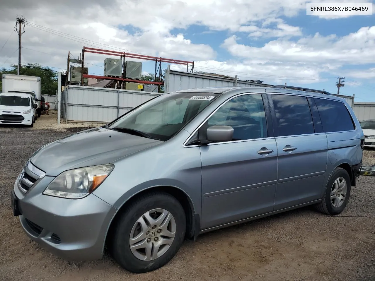 2007 Honda Odyssey Exl VIN: 5FNRL386X7B046469 Lot: 70660854