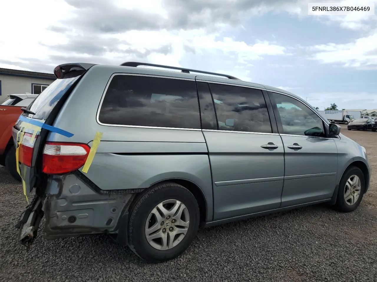 2007 Honda Odyssey Exl VIN: 5FNRL386X7B046469 Lot: 70660854