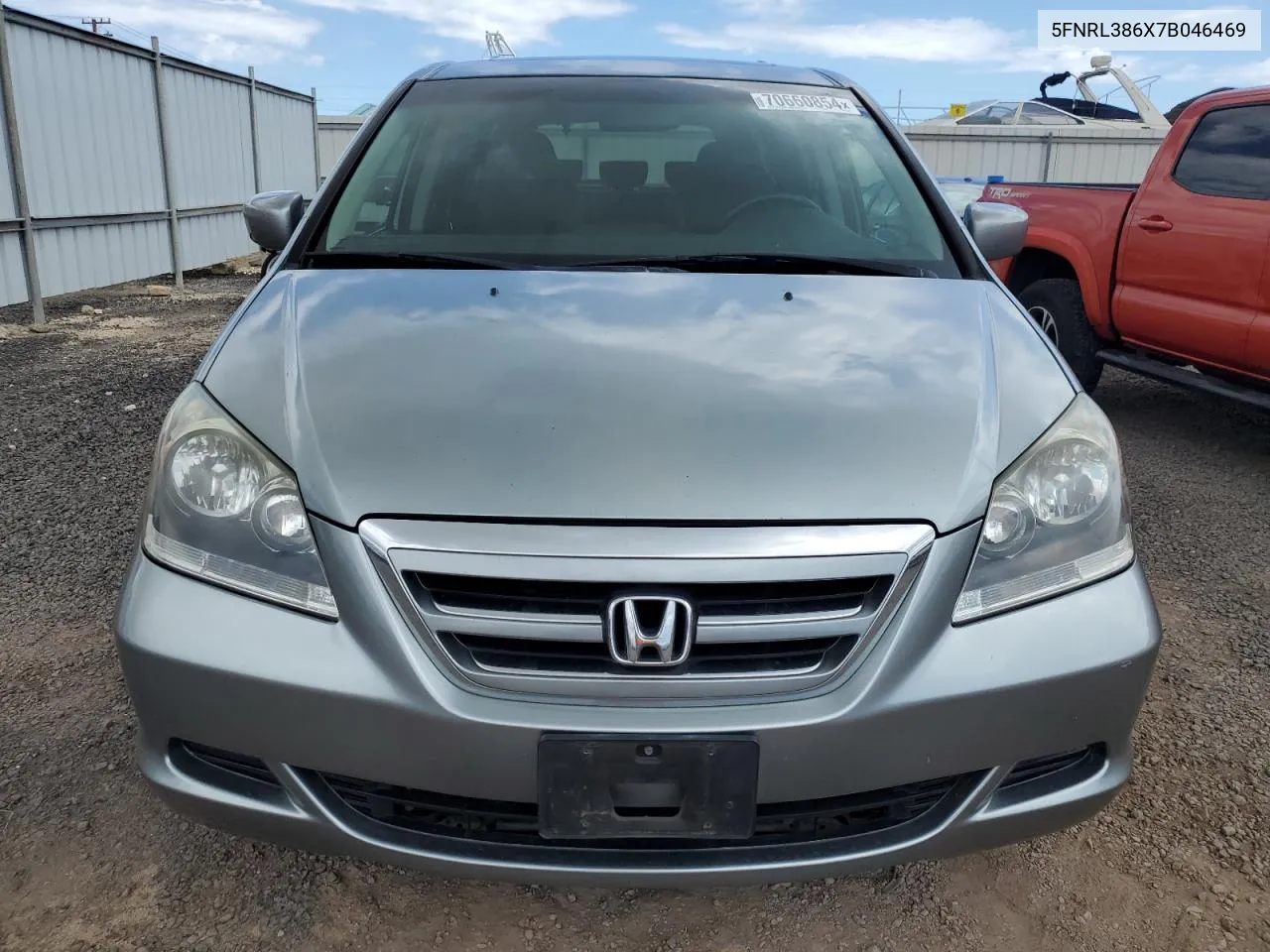 2007 Honda Odyssey Exl VIN: 5FNRL386X7B046469 Lot: 70660854