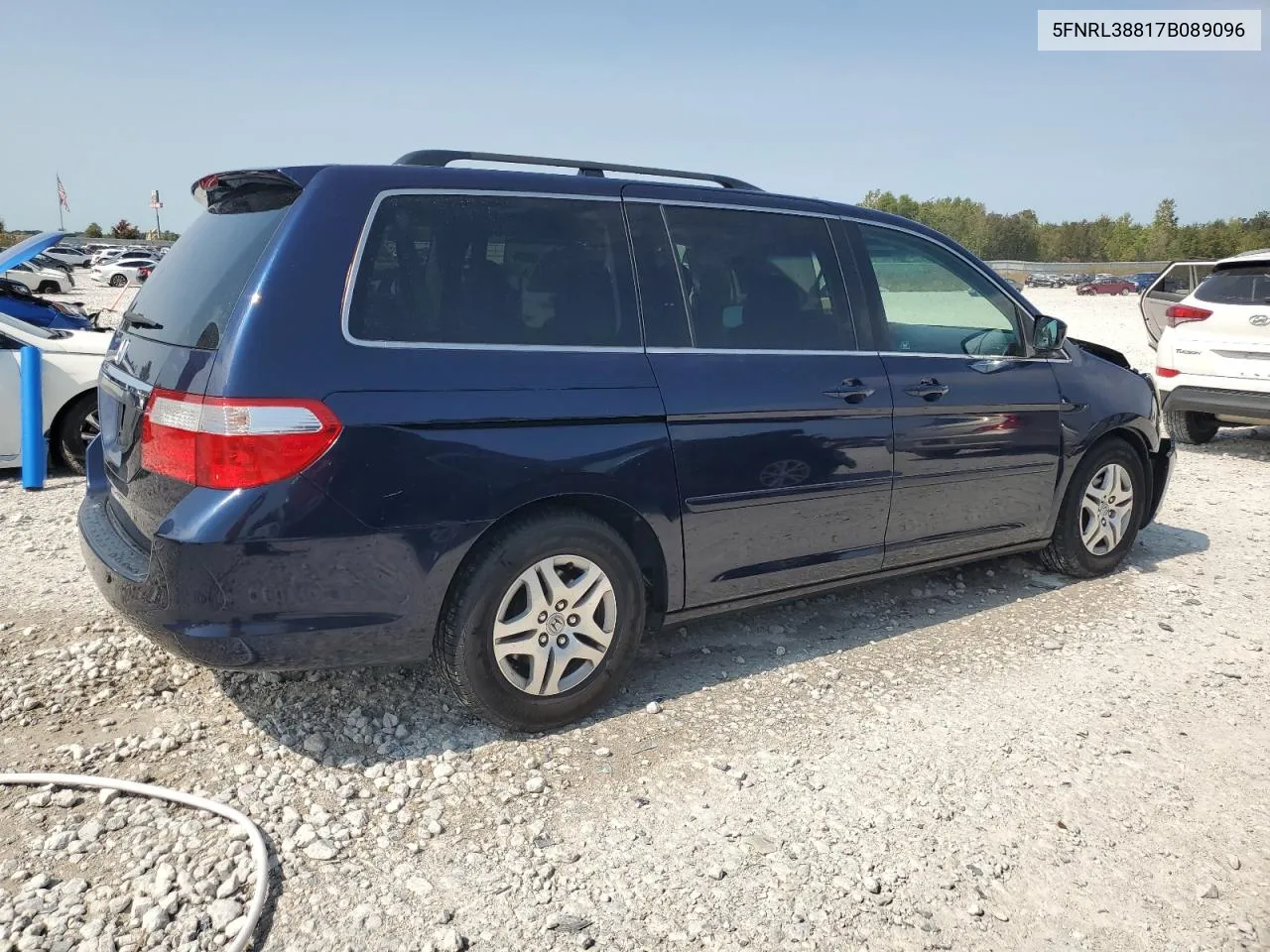 2007 Honda Odyssey Touring VIN: 5FNRL38817B089096 Lot: 70863374