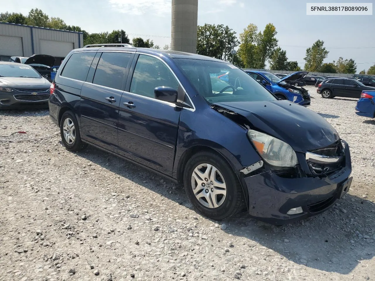 2007 Honda Odyssey Touring VIN: 5FNRL38817B089096 Lot: 70863374