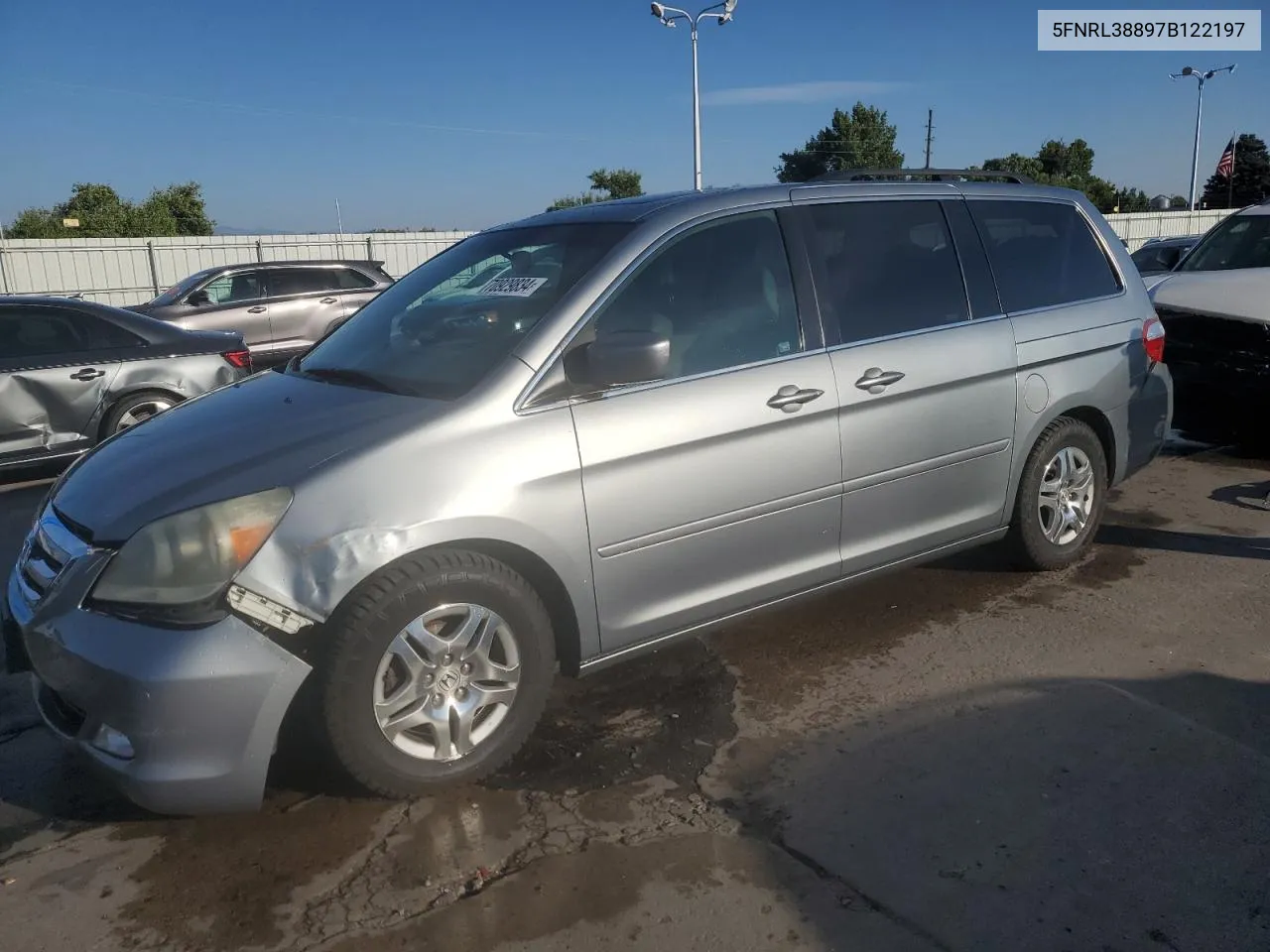 2007 Honda Odyssey Touring VIN: 5FNRL38897B122197 Lot: 70929834