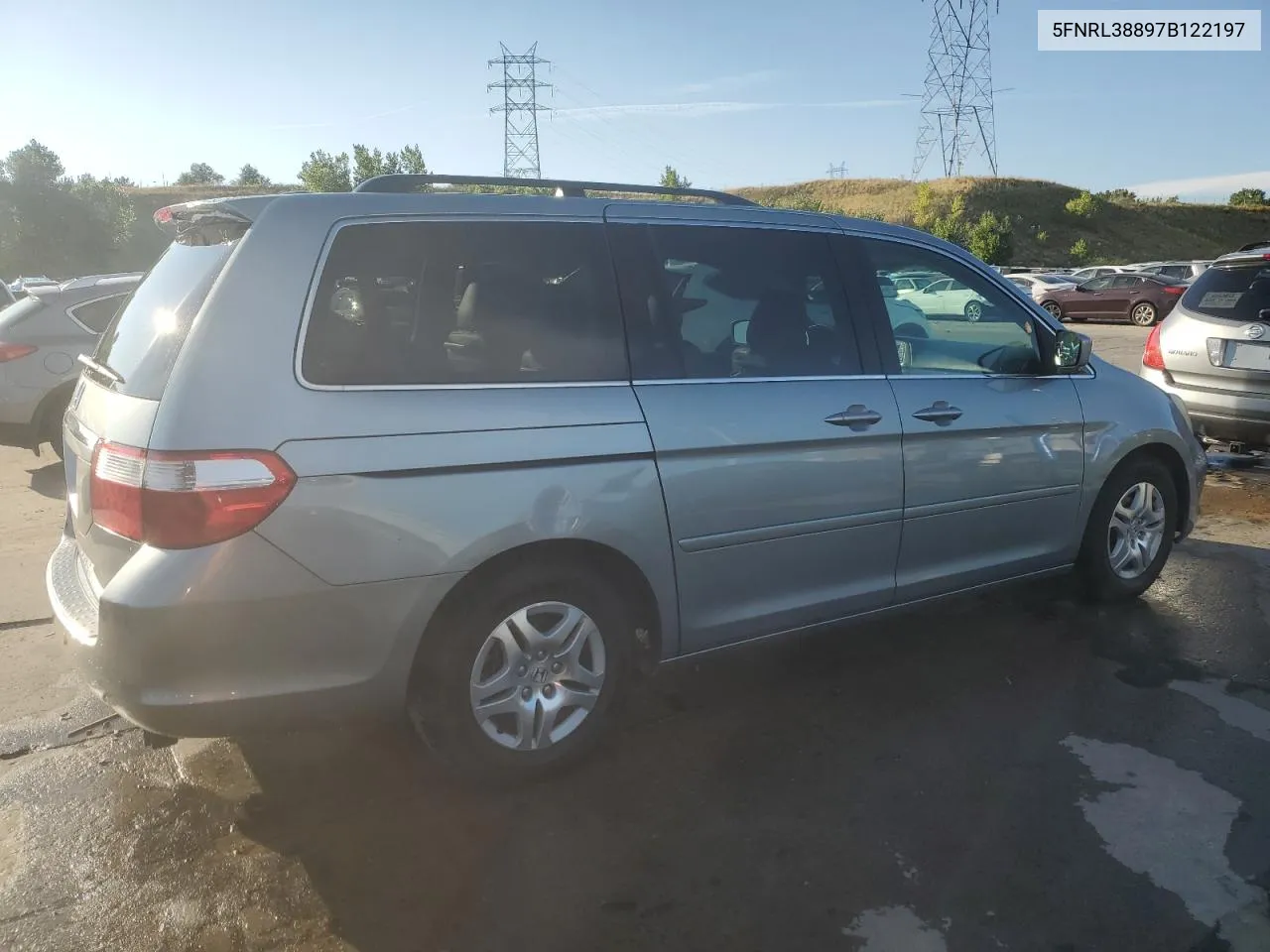 2007 Honda Odyssey Touring VIN: 5FNRL38897B122197 Lot: 70929834