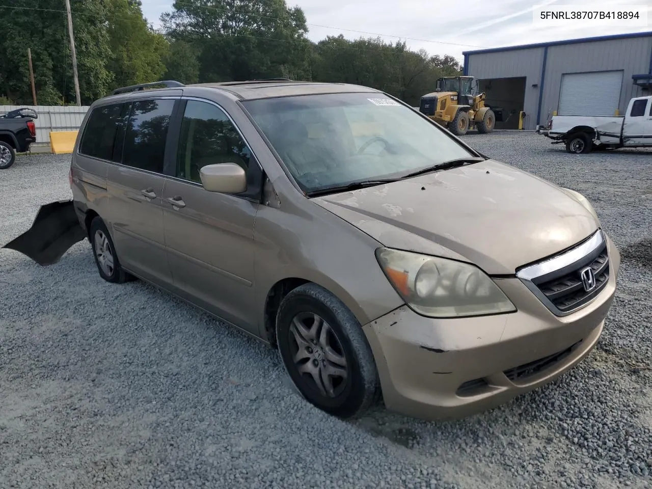 5FNRL38707B418894 2007 Honda Odyssey Exl