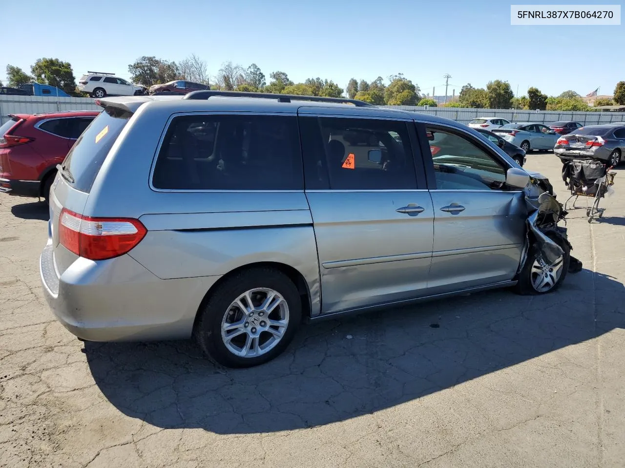 2007 Honda Odyssey Exl VIN: 5FNRL387X7B064270 Lot: 71057584