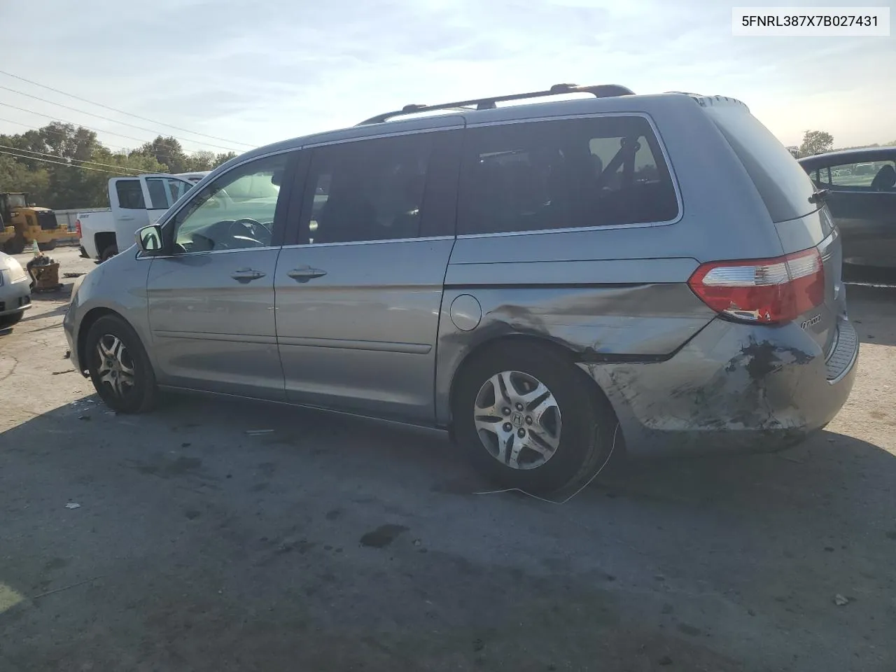 2007 Honda Odyssey Exl VIN: 5FNRL387X7B027431 Lot: 71071664