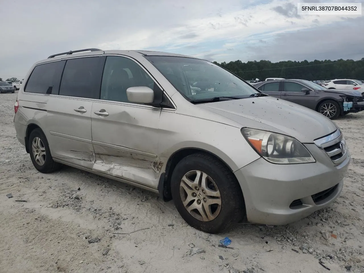 5FNRL38707B044352 2007 Honda Odyssey Exl