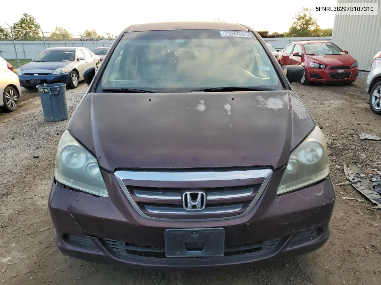 5FNRL38297B107310 2007 Honda Odyssey Lx