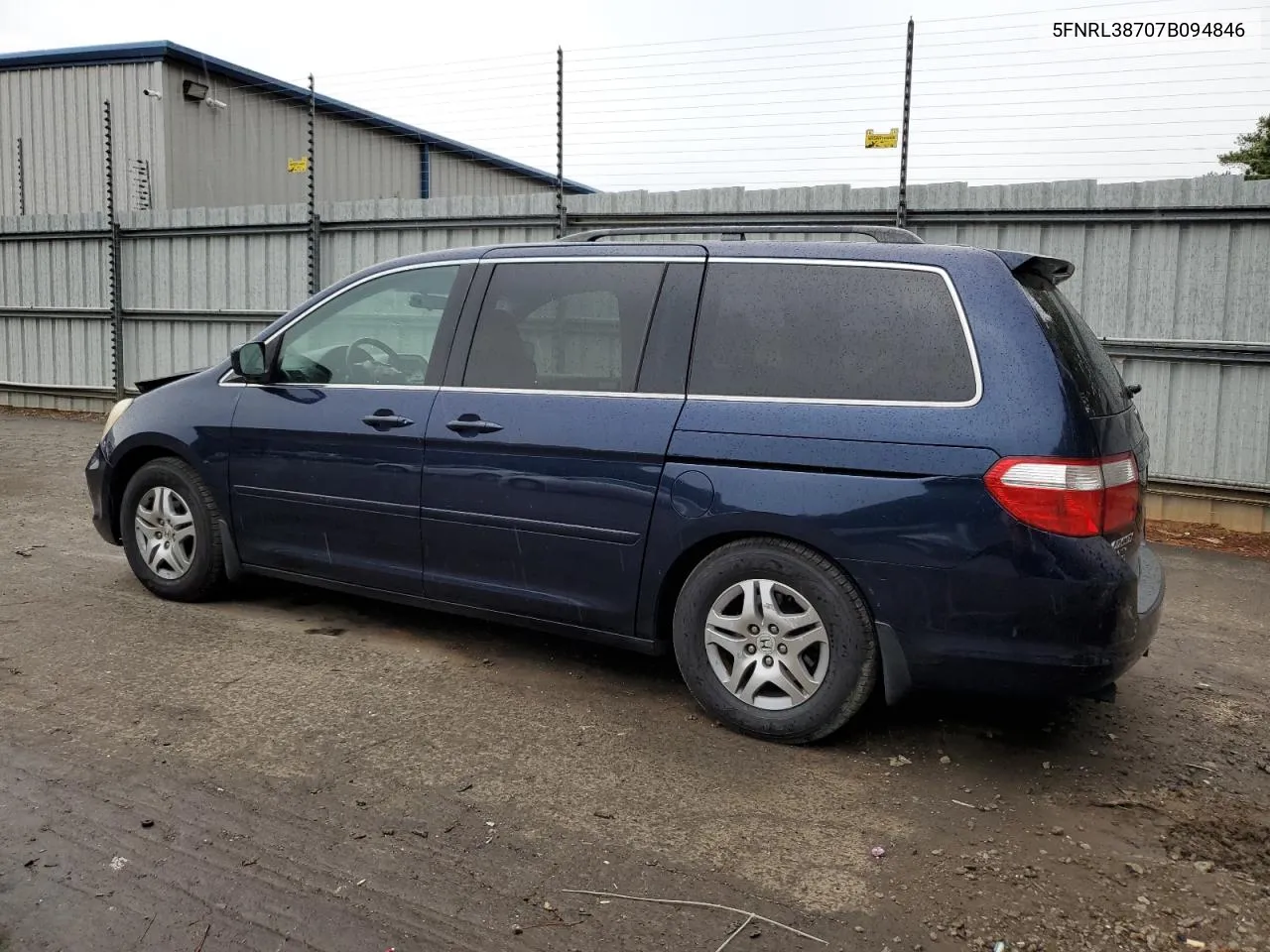 2007 Honda Odyssey Exl VIN: 5FNRL38707B094846 Lot: 71215354