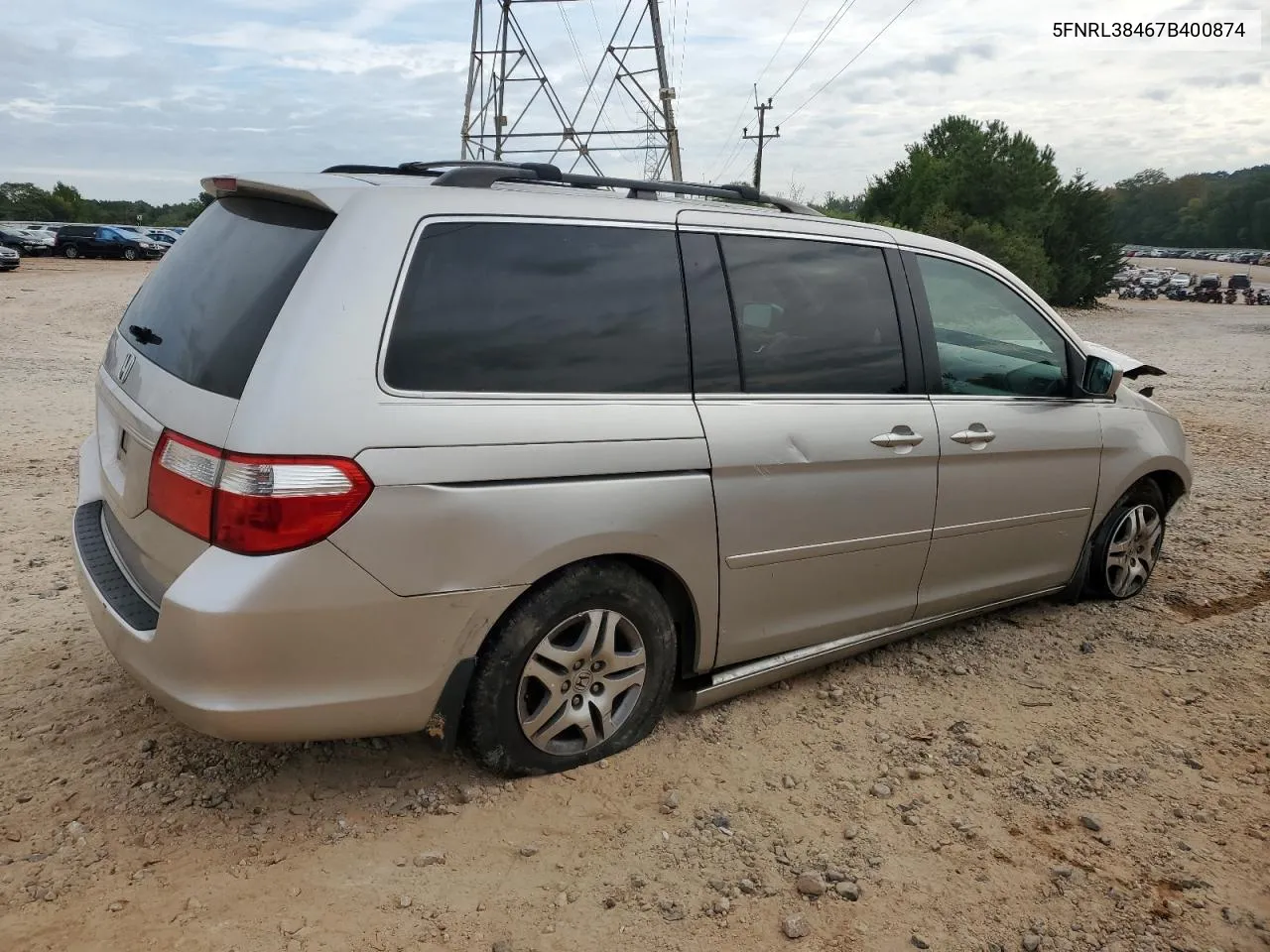 2007 Honda Odyssey Ex VIN: 5FNRL38467B400874 Lot: 71271554