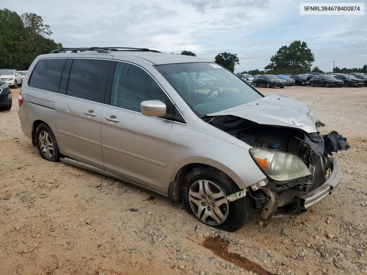 5FNRL38467B400874 2007 Honda Odyssey Ex