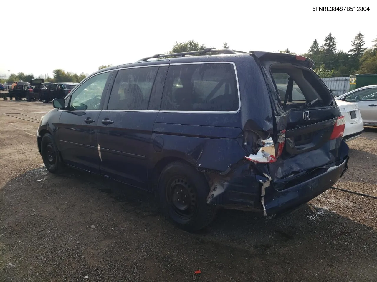 2007 Honda Odyssey Ex VIN: 5FNRL38487B512804 Lot: 71295774