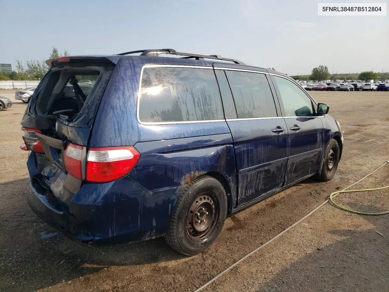 2007 Honda Odyssey Ex VIN: 5FNRL38487B512804 Lot: 71295774