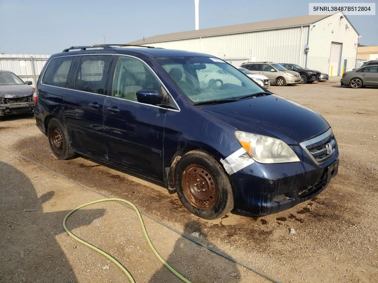 2007 Honda Odyssey Ex VIN: 5FNRL38487B512804 Lot: 71295774