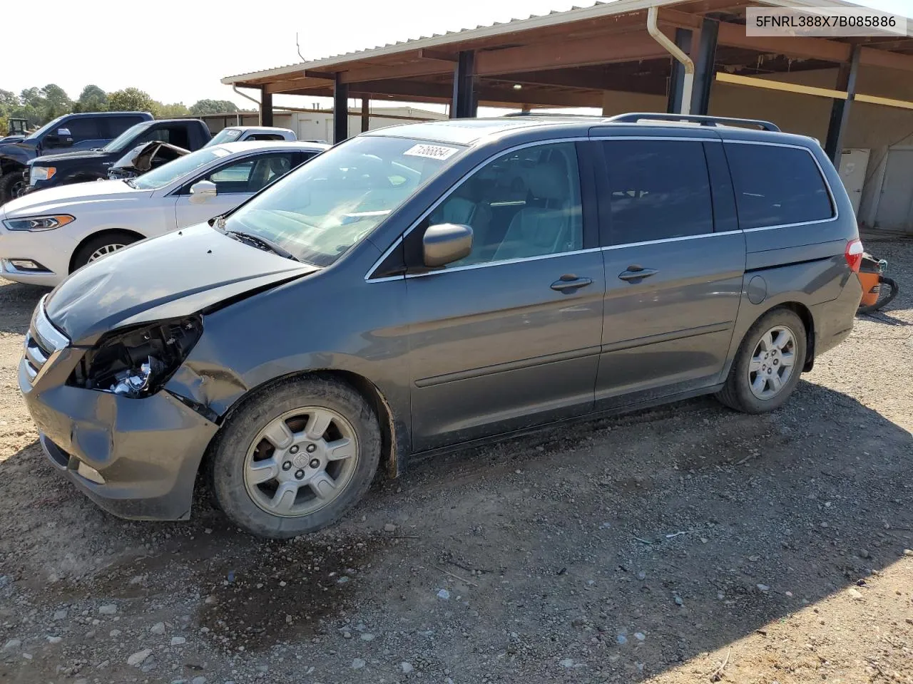 5FNRL388X7B085886 2007 Honda Odyssey Touring