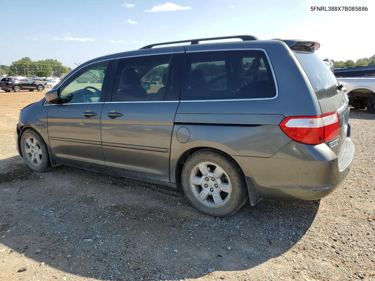 2007 Honda Odyssey Touring VIN: 5FNRL388X7B085886 Lot: 71366854