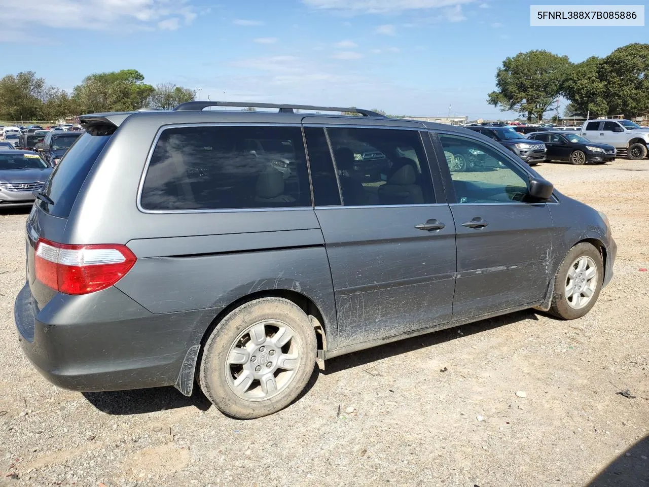 5FNRL388X7B085886 2007 Honda Odyssey Touring