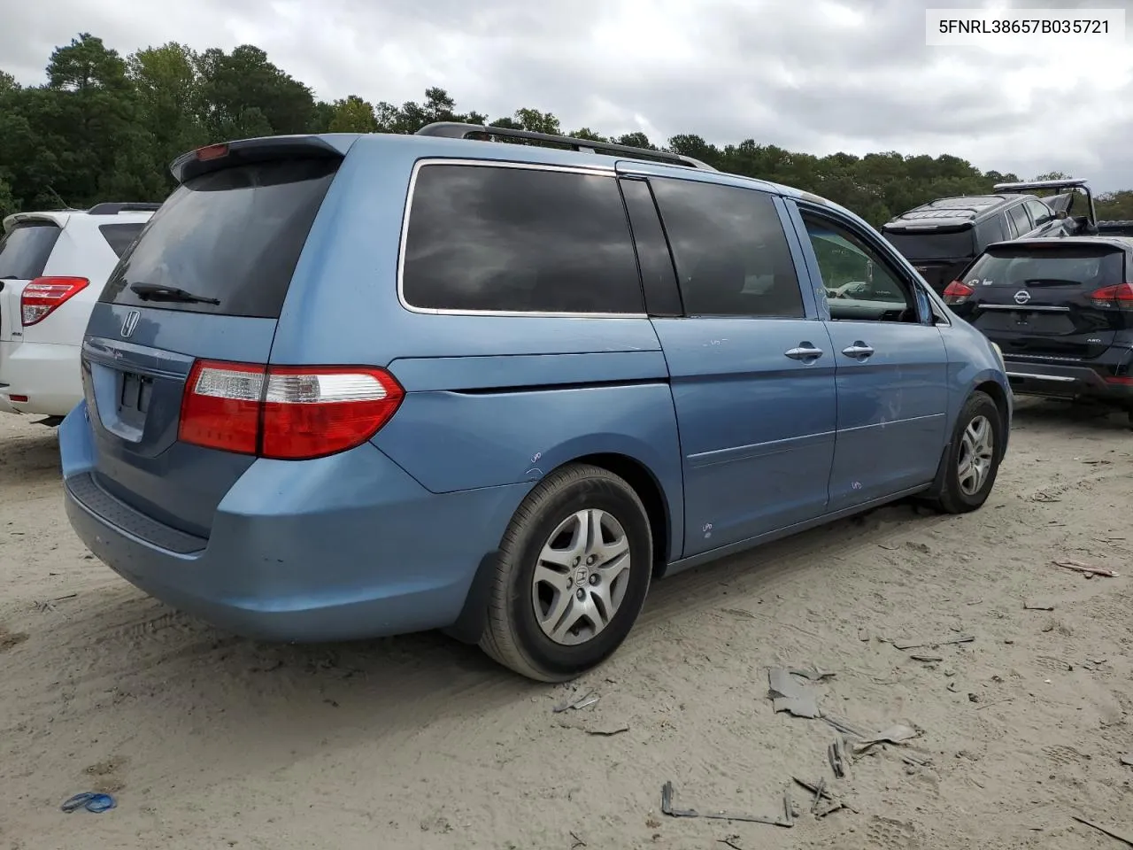 2007 Honda Odyssey Exl VIN: 5FNRL38657B035721 Lot: 71445104