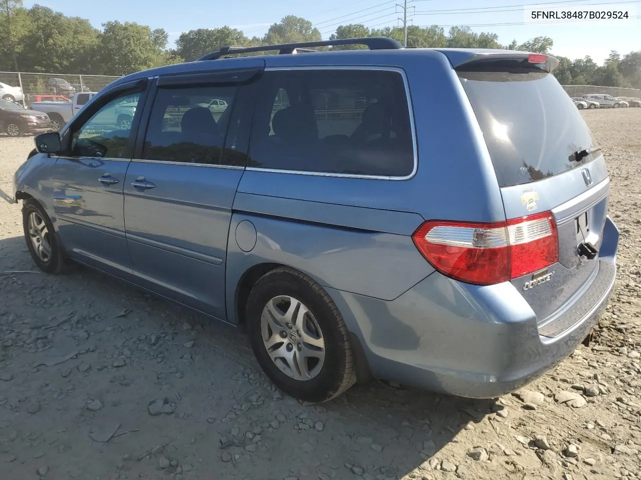 2007 Honda Odyssey Ex VIN: 5FNRL38487B029524 Lot: 71574454