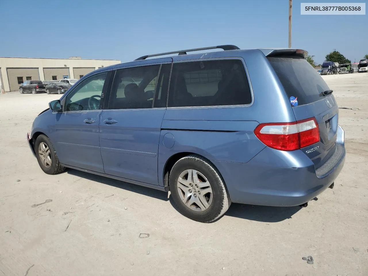 2007 Honda Odyssey Exl VIN: 5FNRL38777B005368 Lot: 71656664