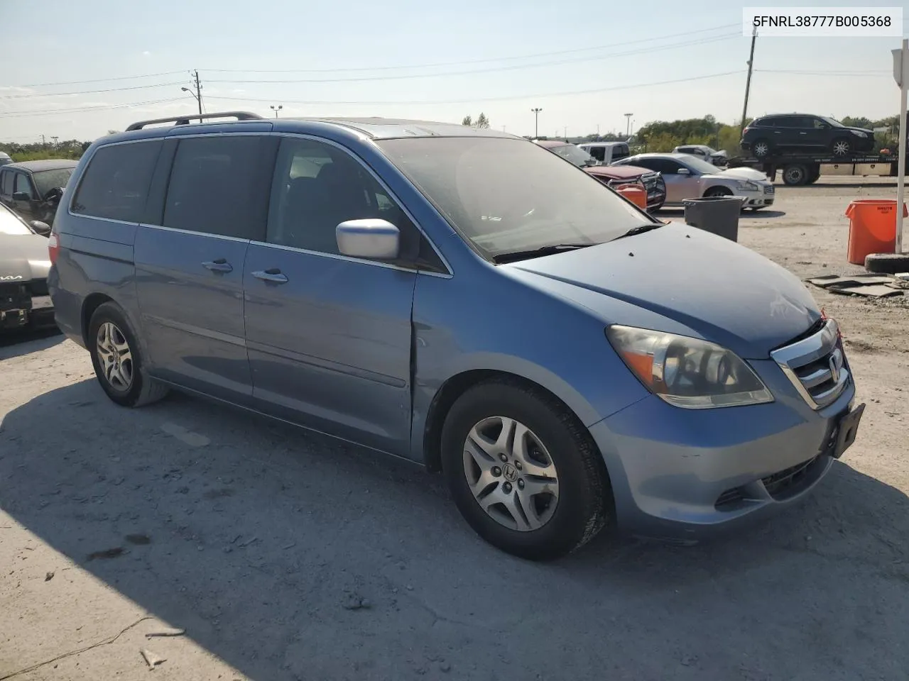 2007 Honda Odyssey Exl VIN: 5FNRL38777B005368 Lot: 71656664