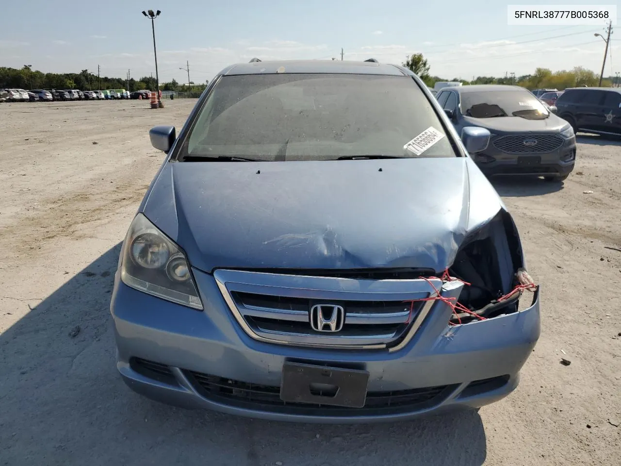 2007 Honda Odyssey Exl VIN: 5FNRL38777B005368 Lot: 71656664