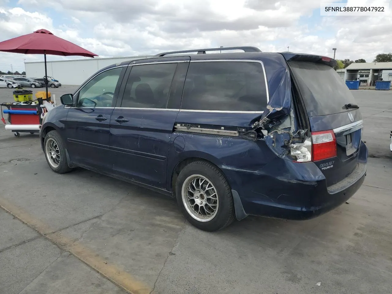 5FNRL38877B047922 2007 Honda Odyssey Touring