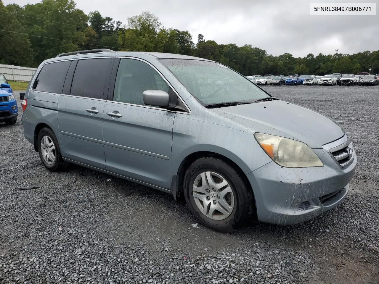 2007 Honda Odyssey Ex VIN: 5FNRL38497B006771 Lot: 71977924