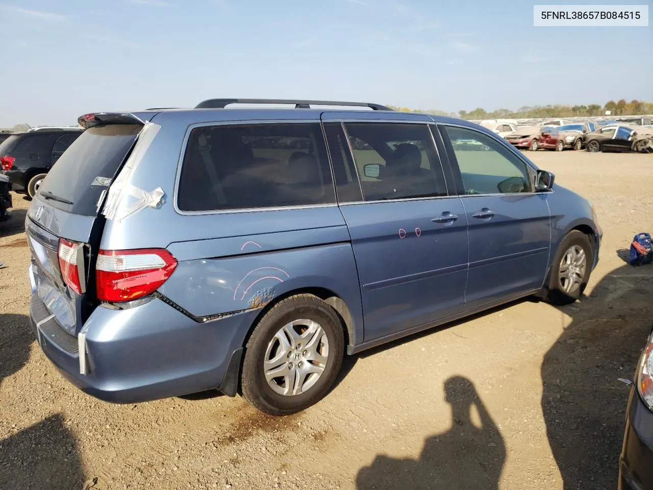 5FNRL38657B084515 2007 Honda Odyssey Exl