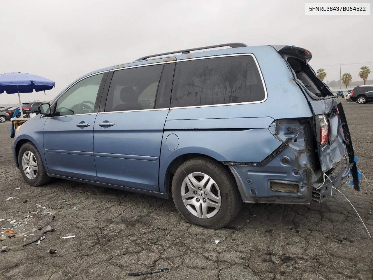 2007 Honda Odyssey Ex VIN: 5FNRL38437B064522 Lot: 72293254