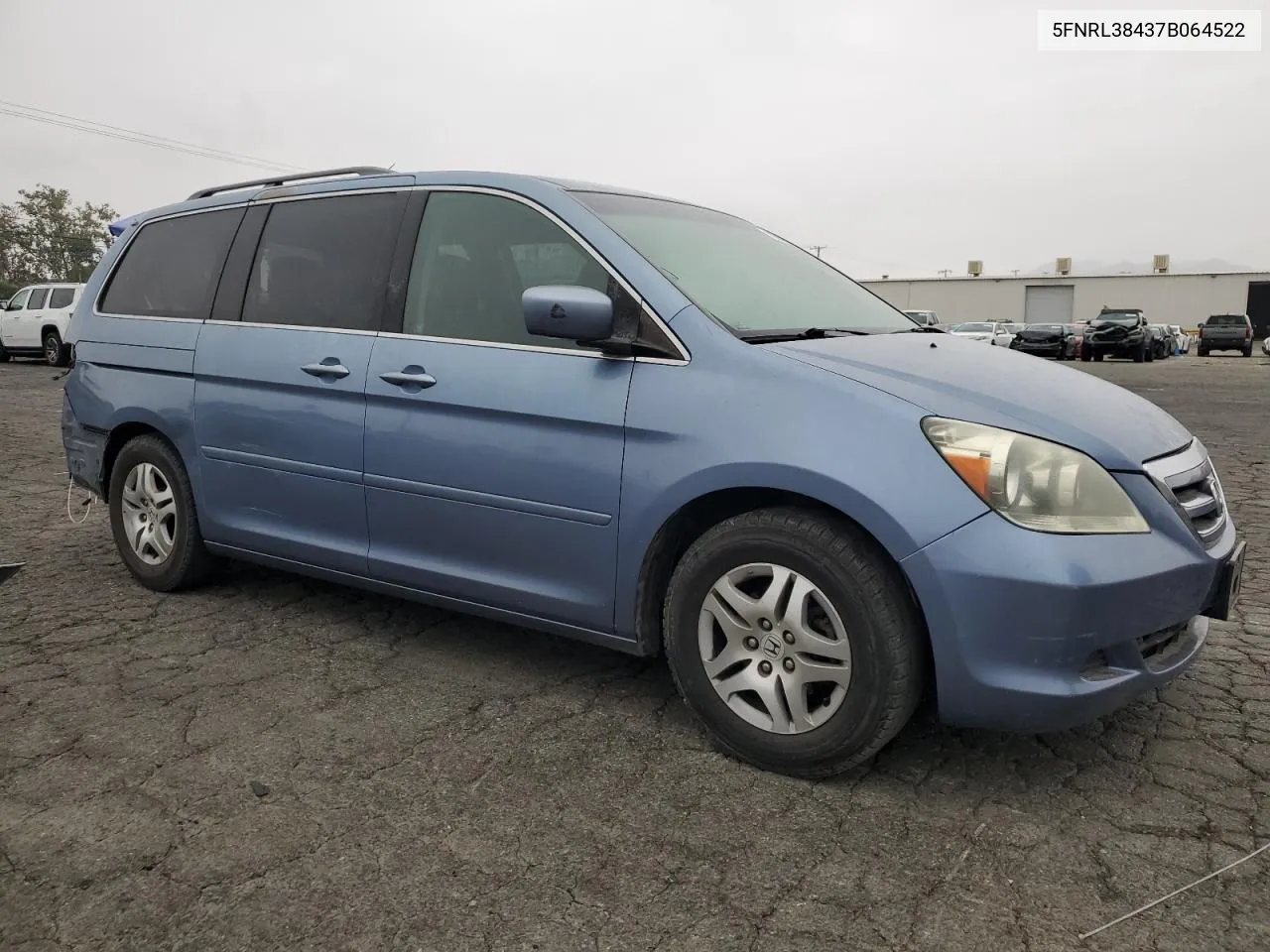 2007 Honda Odyssey Ex VIN: 5FNRL38437B064522 Lot: 72293254