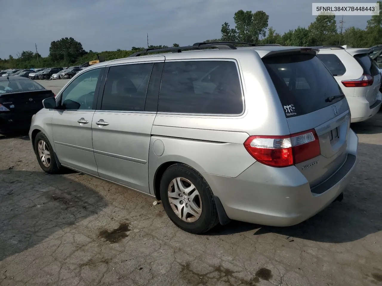 2007 Honda Odyssey Ex VIN: 5FNRL384X7B448443 Lot: 72396124