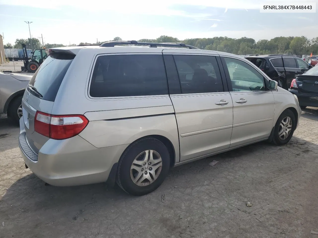 2007 Honda Odyssey Ex VIN: 5FNRL384X7B448443 Lot: 72396124