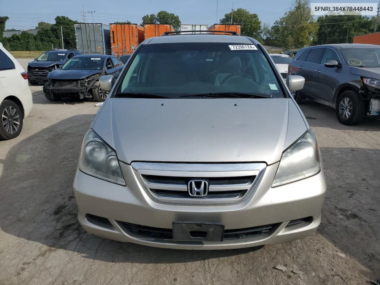 2007 Honda Odyssey Ex VIN: 5FNRL384X7B448443 Lot: 72396124