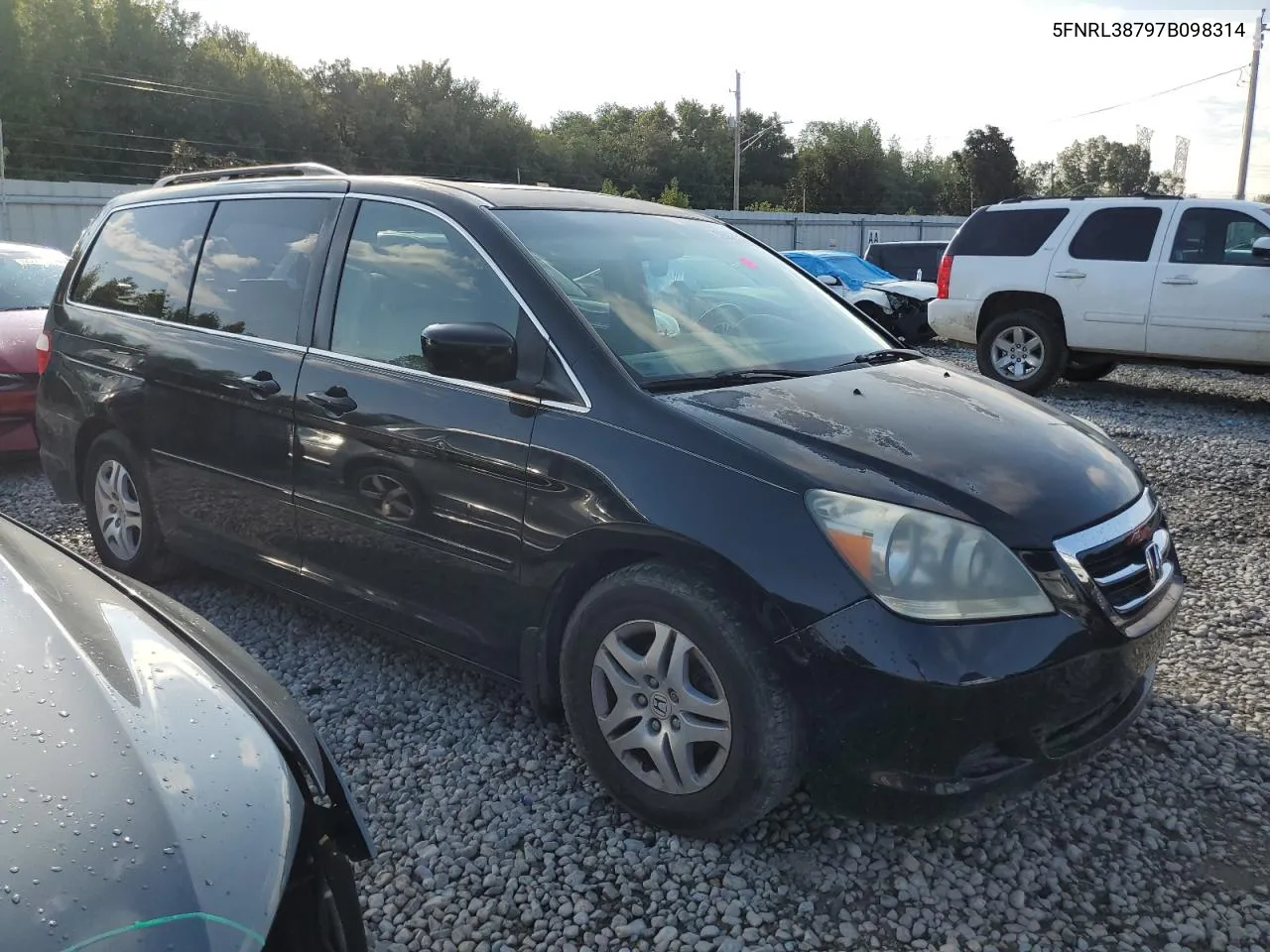 2007 Honda Odyssey Exl VIN: 5FNRL38797B098314 Lot: 72639654