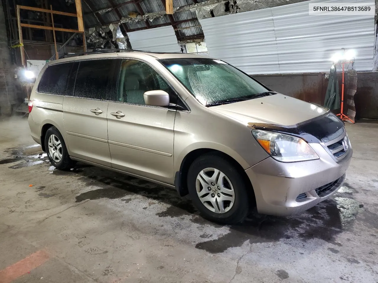 2007 Honda Odyssey Exl VIN: 5FNRL38647B513689 Lot: 72918614