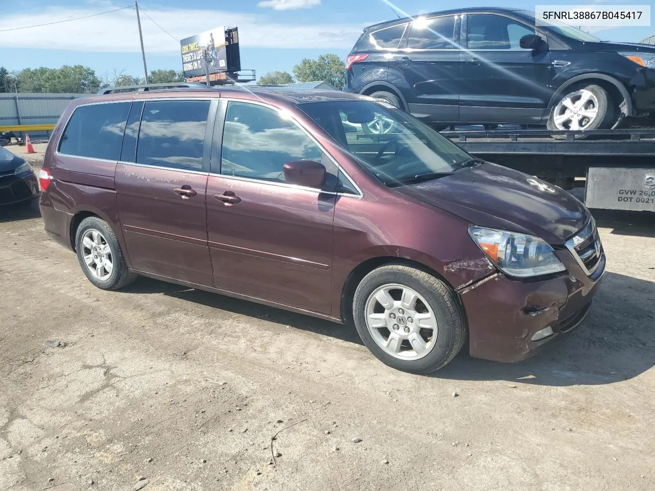 5FNRL38867B045417 2007 Honda Odyssey Touring