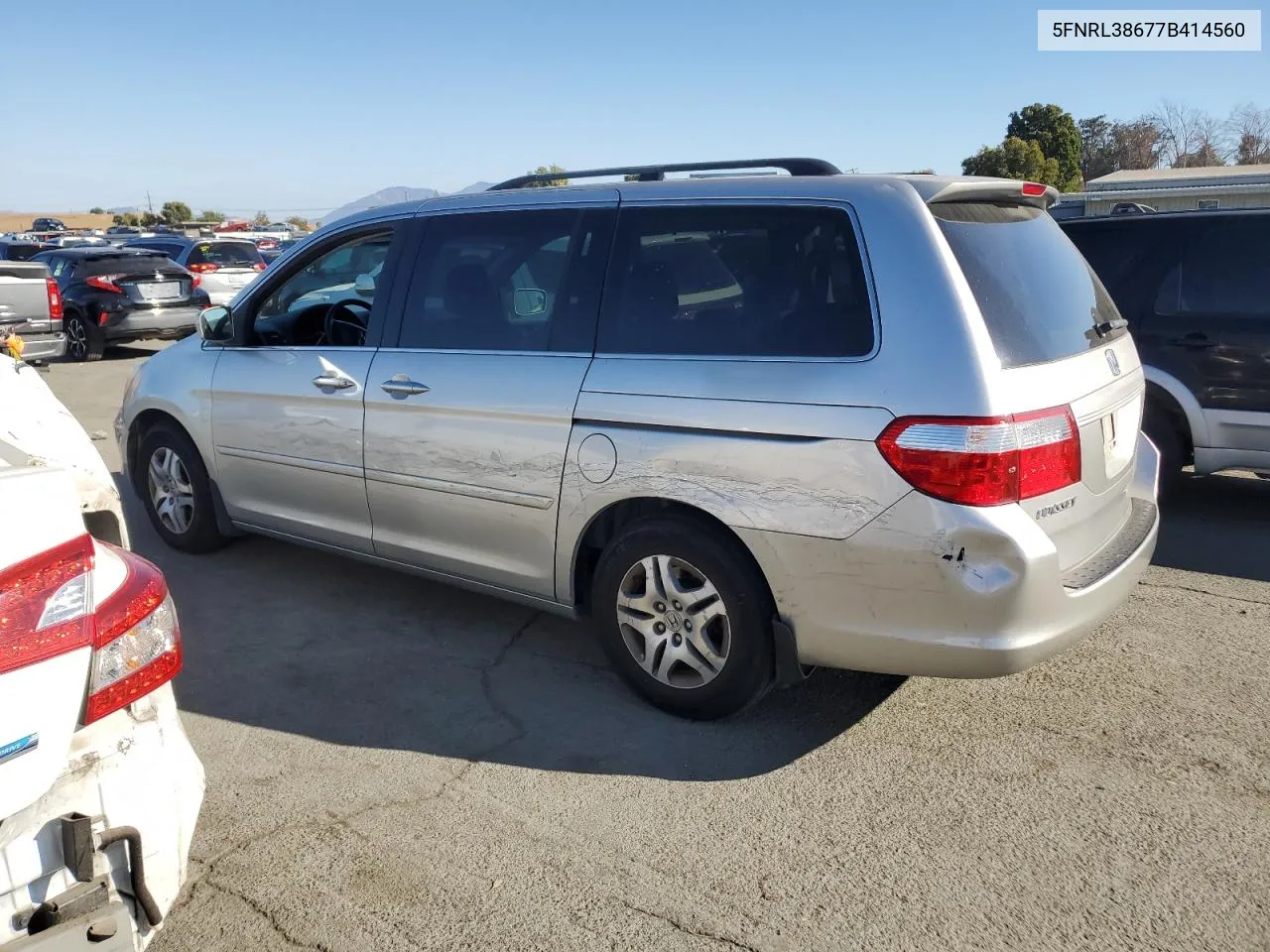 2007 Honda Odyssey Exl VIN: 5FNRL38677B414560 Lot: 73180494