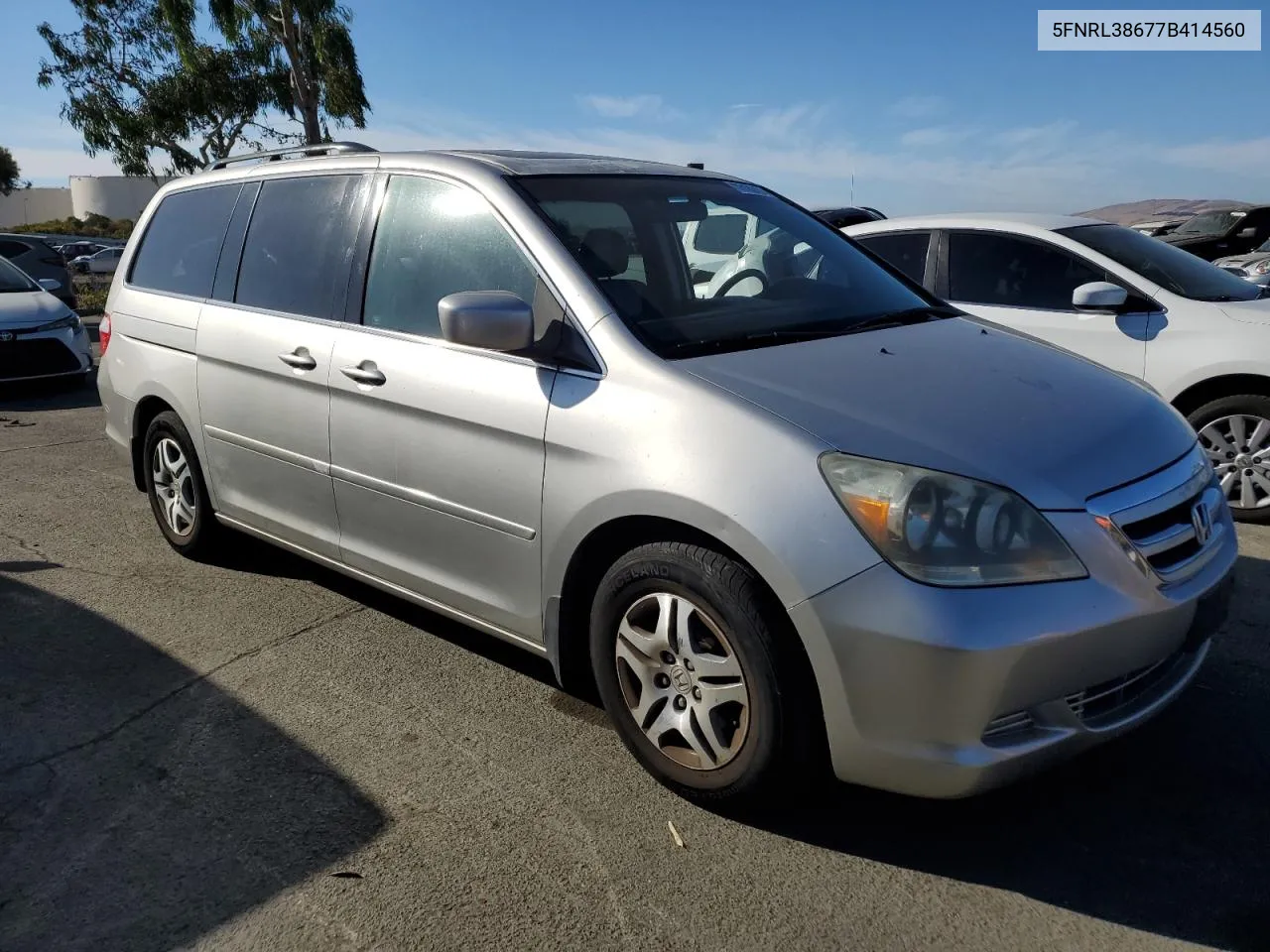 2007 Honda Odyssey Exl VIN: 5FNRL38677B414560 Lot: 73180494