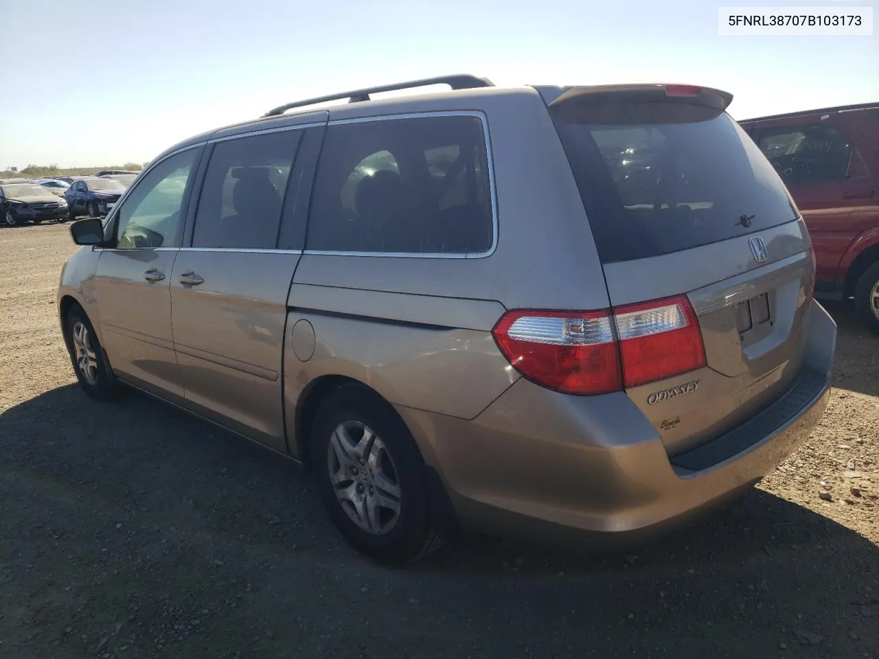 2007 Honda Odyssey Exl VIN: 5FNRL38707B103173 Lot: 73353344