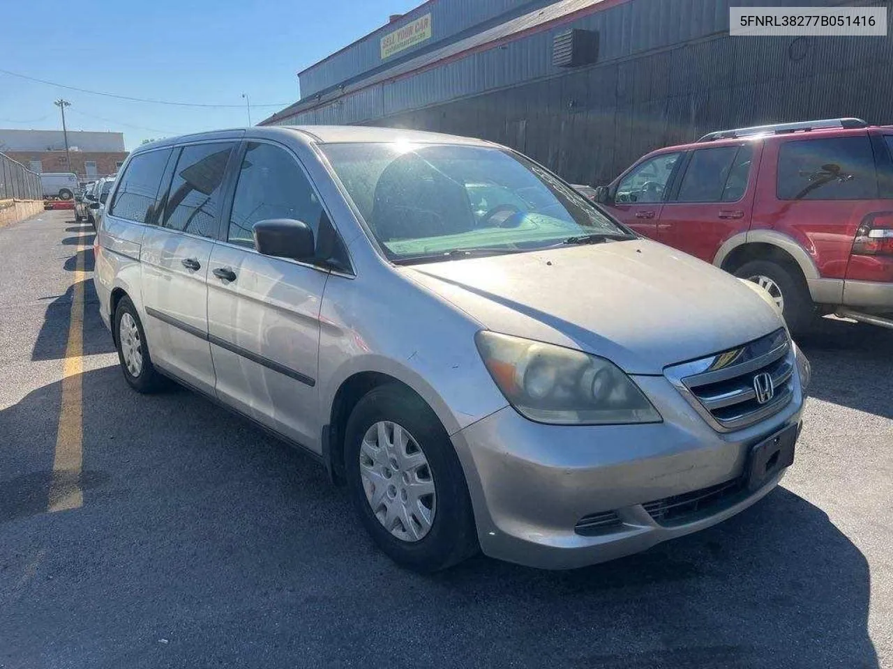 2007 Honda Odyssey Lx VIN: 5FNRL38277B051416 Lot: 73420534