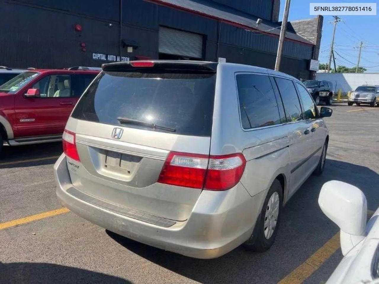 2007 Honda Odyssey Lx VIN: 5FNRL38277B051416 Lot: 73420534