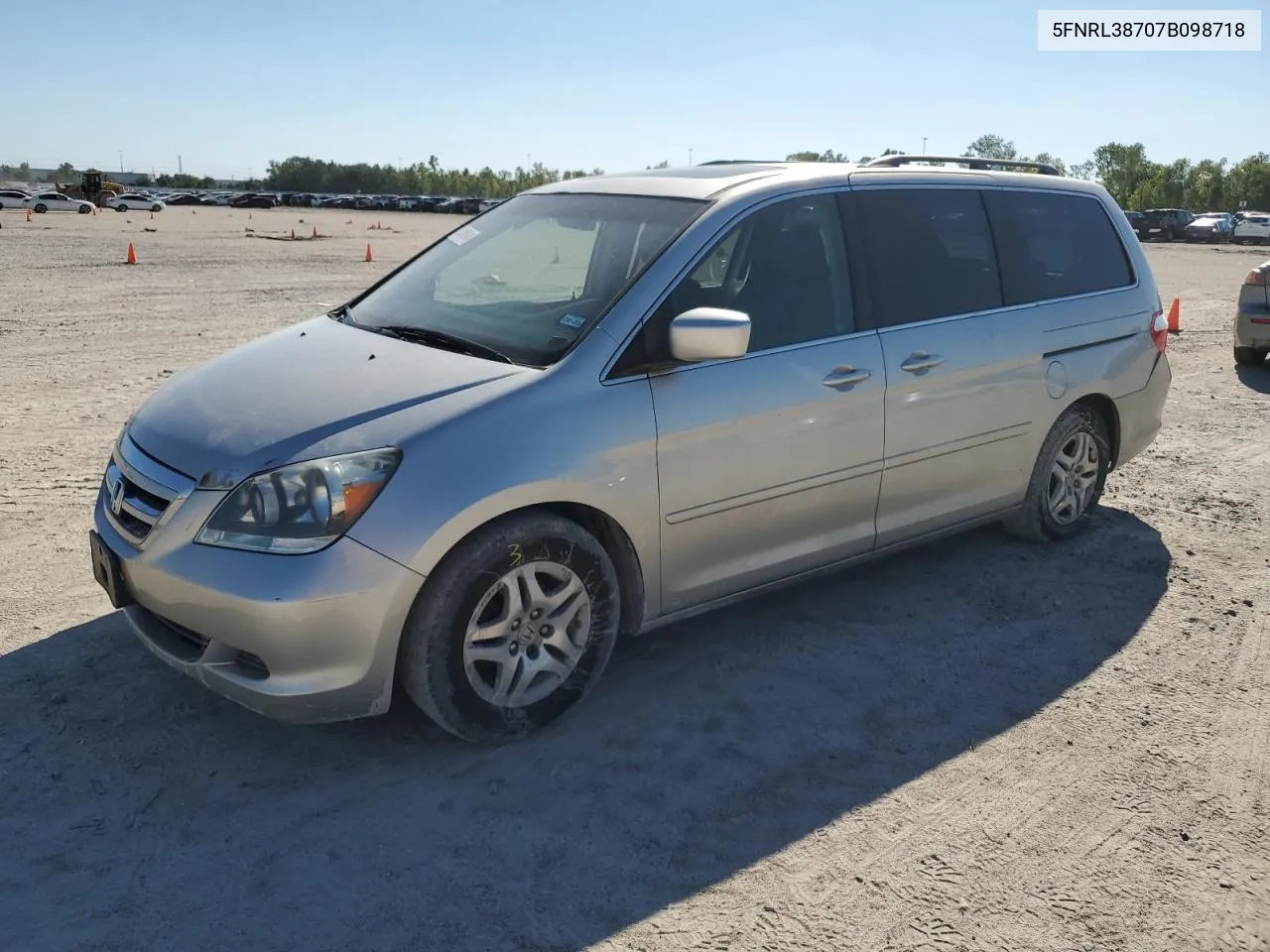 5FNRL38707B098718 2007 Honda Odyssey Exl