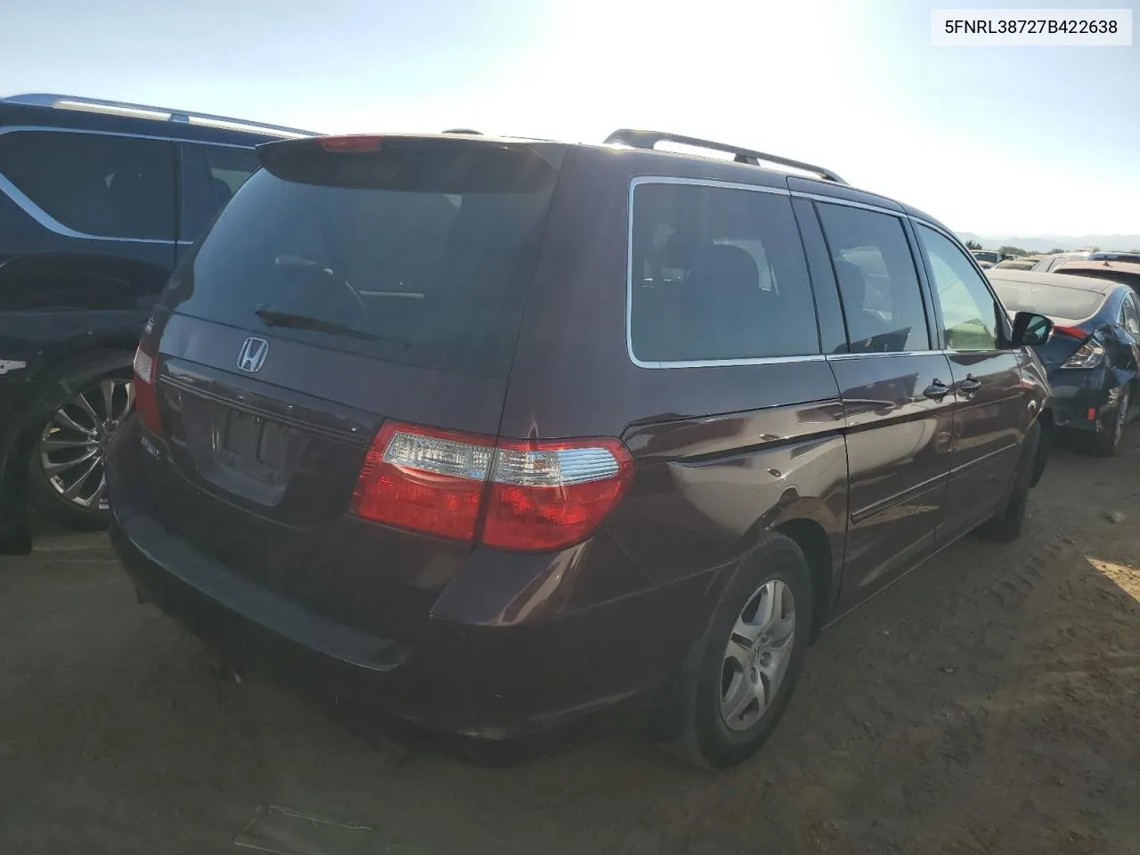 5FNRL38727B422638 2007 Honda Odyssey Exl