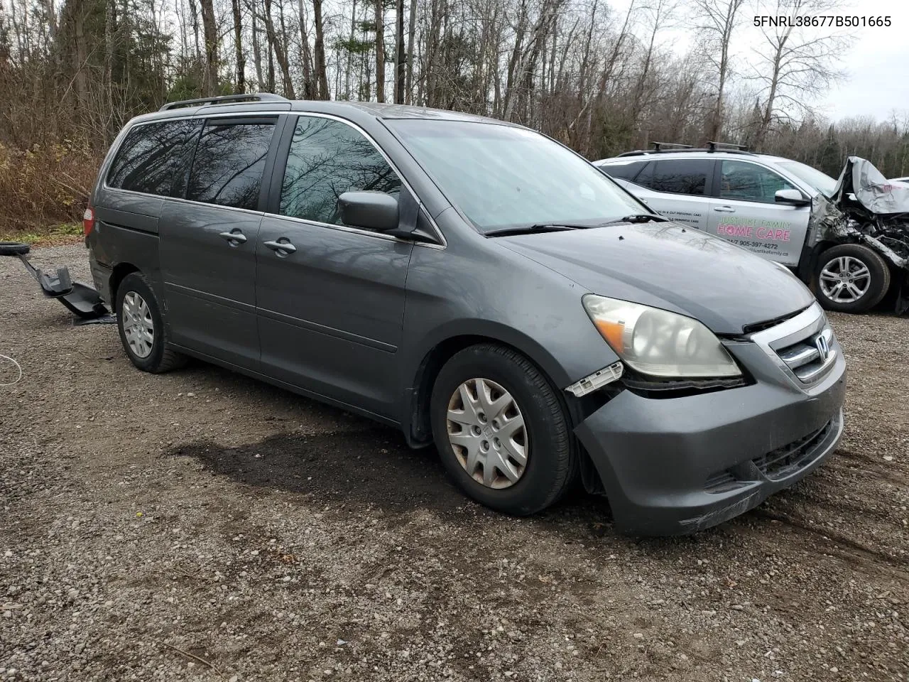 2007 Honda Odyssey Exl VIN: 5FNRL38677B501665 Lot: 73505644