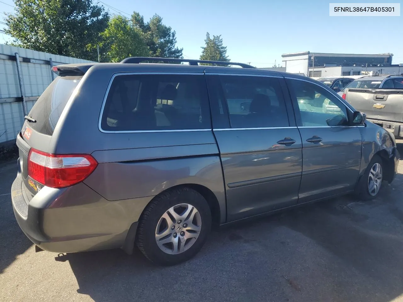 2007 Honda Odyssey Exl VIN: 5FNRL38647B405301 Lot: 73681414