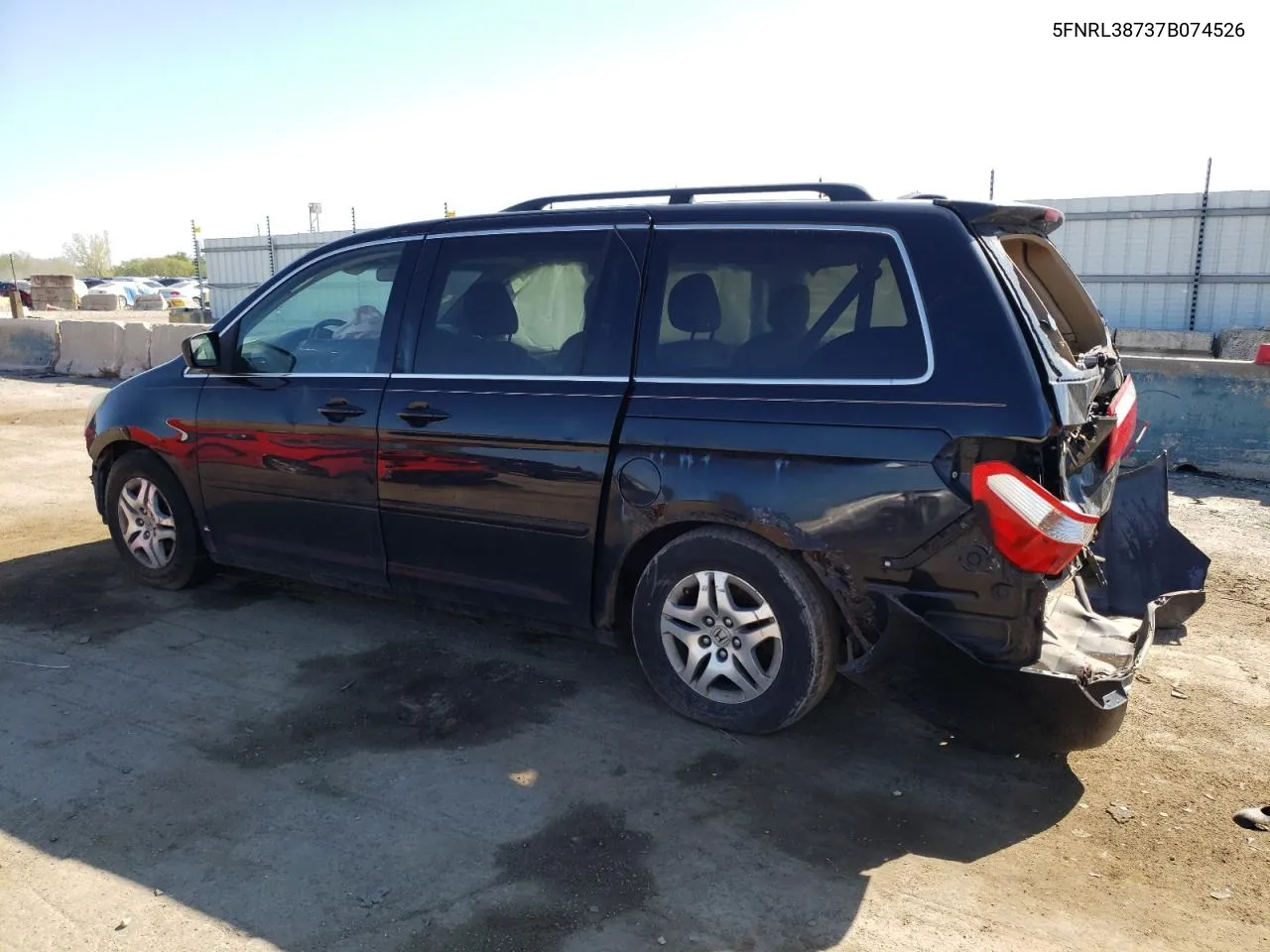 2007 Honda Odyssey Exl VIN: 5FNRL38737B074526 Lot: 73778844