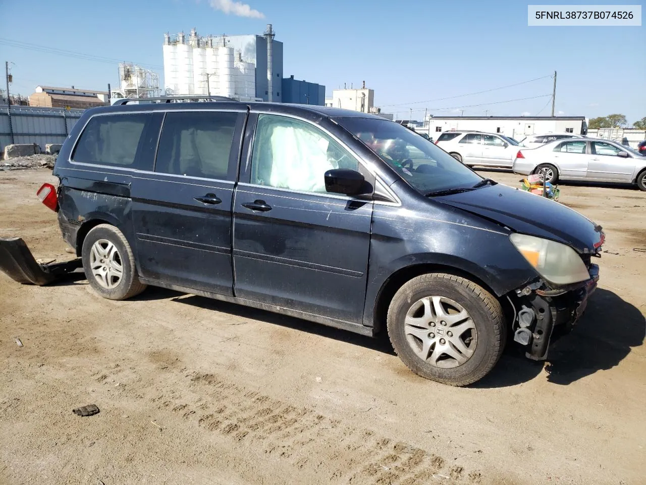 5FNRL38737B074526 2007 Honda Odyssey Exl